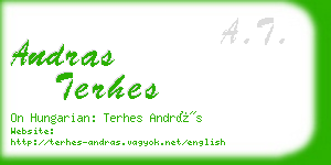 andras terhes business card